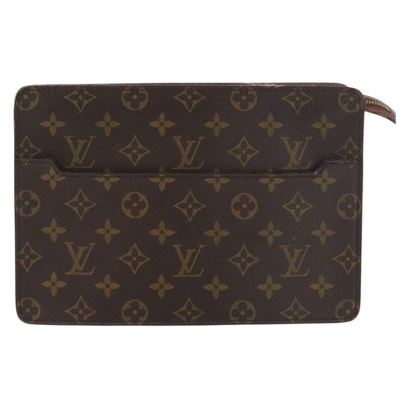 LOUIS VUITTON Monogram Pochette Homme Clutch Bag M51795 LV Auth 179962