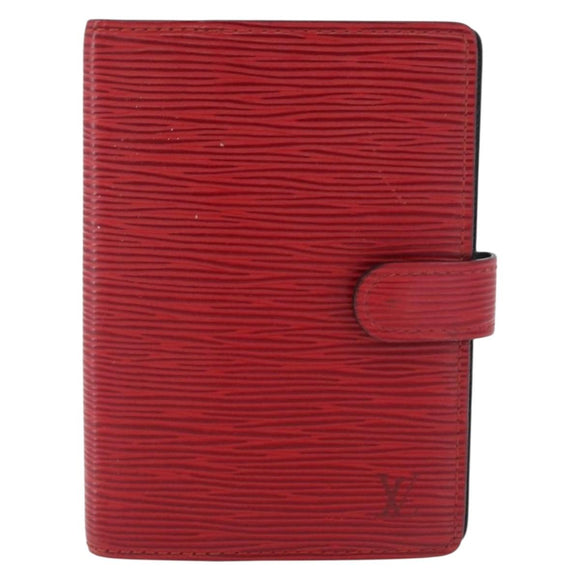 LOUIS VUITTON Epi Agenda PM Dagplannerhoes Rood R20057 LV Auth 179964