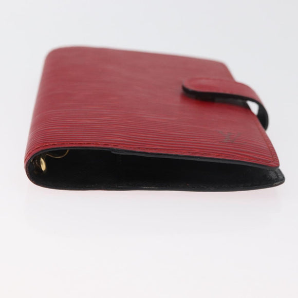 LOUIS VUITTON Epi Agenda PM Dagplannerhoes Rood R20057 LV Auth 179964