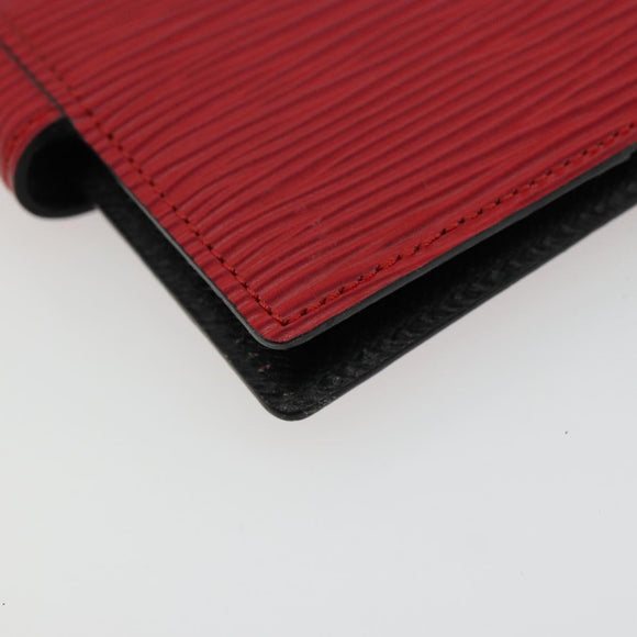 LOUIS VUITTON Epi Mini Agenda Day Planner Cover Red R20077 LV Auth 179965