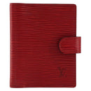 LOUIS VUITTON Epi Mini Agenda Day Planner Cover Red R20077 LV Auth 179965-13