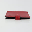 LOUIS VUITTON Epi Mini Agenda Day Planner Cover Red R20077 LV Auth 179965-3