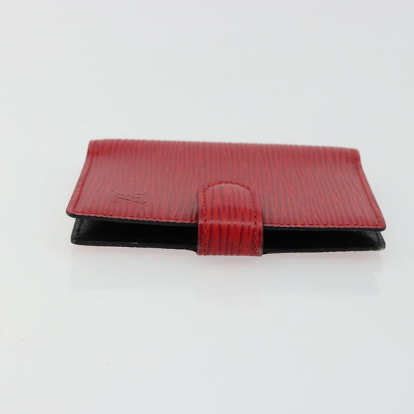 LOUIS VUITTON Epi Mini Agenda Day Planner Cover Red R20077 LV Auth 179965