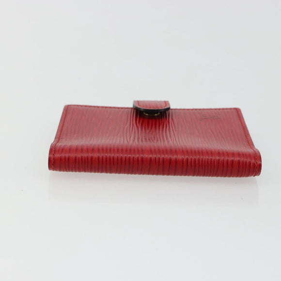 LOUIS VUITTON Epi Mini Agenda Day Planner Cover Red R20077 LV Auth 179965