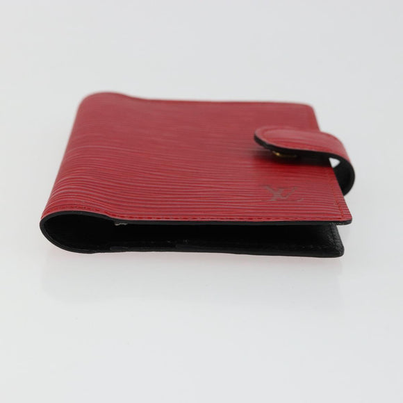 LOUIS VUITTON Epi Mini Agenda Day Planner Cover Red R20077 LV Auth 179965
