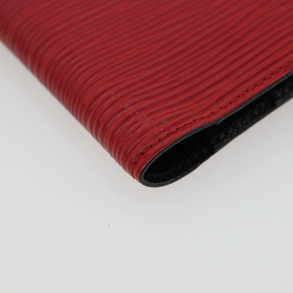 LOUIS VUITTON Epi Mini Agenda Day Planner Cover Red R20077 LV Auth 179965