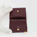 CARTIER Must Line Portemonnee Leer Bordeaux Goud Origineel 179966A-9