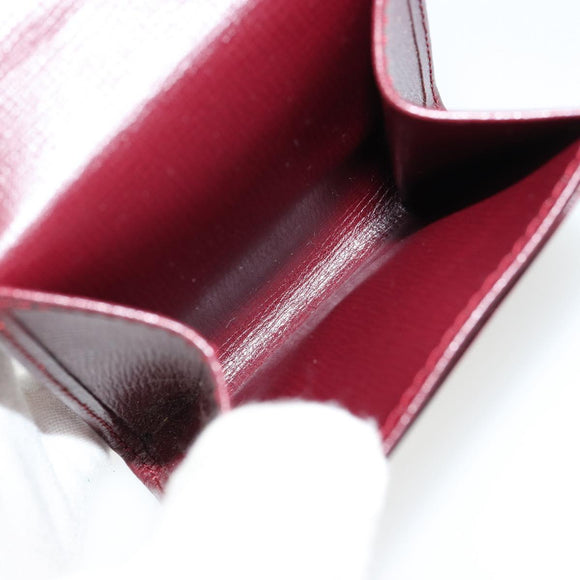 CARTIER Must Line Portemonnee Leer Bordeaux Goud Origineel 179966A