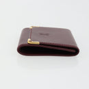 CARTIER Must Line Portemonnee Leer Bordeaux Goud Origineel 179966A-3