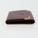 CARTIER Must Line Portemonnee Leer Bordeaux Goud Origineel 179966A-4