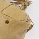 Chloe Hand Bag Leather Beige Gold Auth 179981-13
