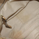 Chloe Hand Bag Leather Beige Gold Auth 179981-17