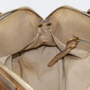 Chloe Hand Bag Leather Beige Gold Auth 179981-19