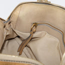 Chloe Hand Bag Leather Beige Gold Auth 179981-20