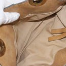 Chloe Hand Bag Leather Beige Gold Auth 179981-22