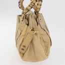 Chloe Hand Bag Leather Beige Gold Auth 179981-5