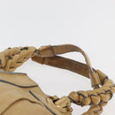 Chloe Hand Bag Leather Beige Gold Auth 179981-8