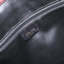 CELINE Macadam Canvas Clutch Bag Red Gold Auth 179982-9