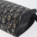 Christian Dior Trotter Canvas Clutch Bag Navy Auth 179986-10