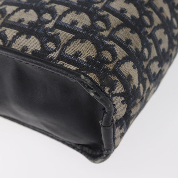 Christian Dior Trotter Canvas Clutch Bag Navy Auth 179986