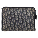Christian Dior Trotter Canvas Clutch Bag Navy Auth 179986-2