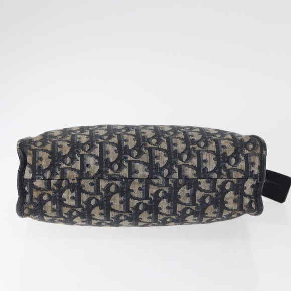 Christian Dior Trotter Canvas Clutch Bag Navy Auth 179986