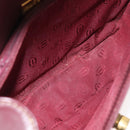 CARTIER Must Line Shoulder Bag Leather Bordeaux Gold Auth 179989-11