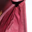 CARTIER Must Line Shoulder Bag Leather Bordeaux Gold Auth 179989-19