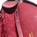 CARTIER Must Line Shoulder Bag Leather Bordeaux Gold Auth 179989-21
