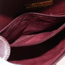 CARTIER Must Line Shoulder Bag Leather Bordeaux Gold Auth 179989-12
