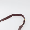 CARTIER Must Line Shoulder Bag Leather Bordeaux Gold Auth 179989-14