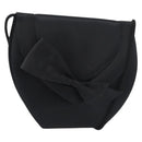 SAINT LAURENT Shoulder Bag Satin Black Auth 179994-1