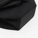 SAINT LAURENT Shoulder Bag Satin Black Auth 179994-9