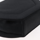 SAINT LAURENT Shoulder Bag Satin Black Auth 179994-15