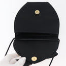 SAINT LAURENT Shoulder Bag Satin Black Auth 179994-10