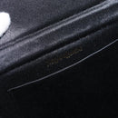 SAINT LAURENT Shoulder Bag Satin Black Auth 179994-11