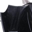 SAINT LAURENT Shoulder Bag Satin Black Auth 179994-18