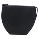 SAINT LAURENT Shoulder Bag Satin Black Auth 179994-2