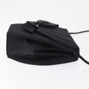 SAINT LAURENT Shoulder Bag Satin Black Auth 179994-3