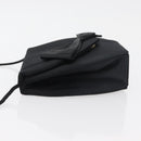 SAINT LAURENT Shoulder Bag Satin Black Auth 179994-4
