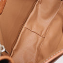 CELINE Macadam Canvas Shoulder Bag PVC Leather Brown Gold Auth 180001A-19