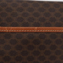 CELINE Macadam Canvas Shoulder Bag PVC Leather Brown Gold Auth 180001A-4