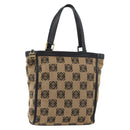 LOEWE Anagram Hand Bag Canvas Beige Gold Auth 180003-1