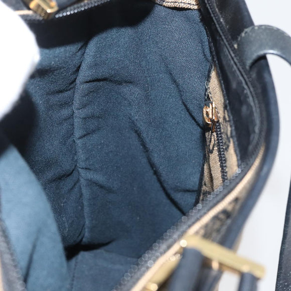 LOEWE Anagram Hand Bag Canvas Beige Gold Auth 180003