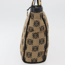 LOEWE Anagram Hand Bag Canvas Beige Gold Auth 180003-5