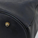 Christian Dior Trotter Canvas Hand Bag Black Gold Auth 180006-9