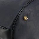 Christian Dior Trotter Canvas Hand Bag Black Gold Auth 180006-14