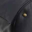 Christian Dior Trotter Canvas Hand Bag Black Gold Auth 180006-16