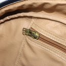 Christian Dior Trotter Canvas Hand Bag Black Gold Auth 180006-21