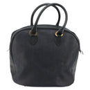 Christian Dior Trotter Canvas Hand Bag Black Gold Auth 180006-2